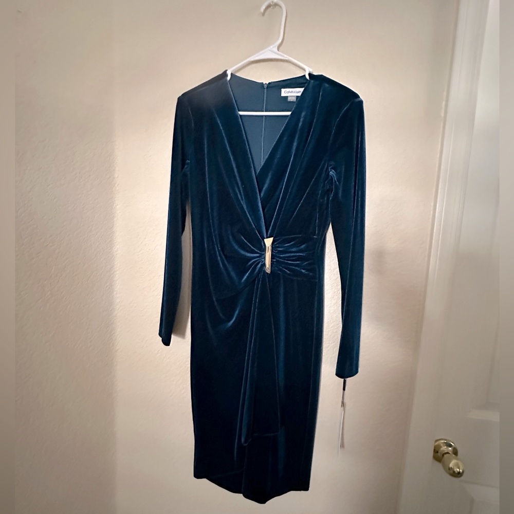 Brand new Calvin Klein velour dress
